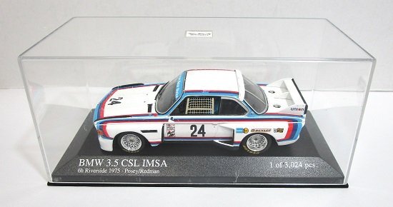 ■MINICHAMPS 1/43 BMW 3.5 CSL IMSA Riverside 6Hours 1975 #24 Posey/Redman ミニチャンプス ミニカーの画像3