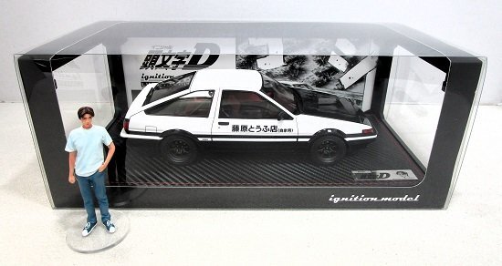 ■ignition model 1/18 頭文字D トヨタ スプリンター トレノ 3ドア GT Apex (AE86) & 藤原拓海 フィギュア セット イグニッションモデル_画像1