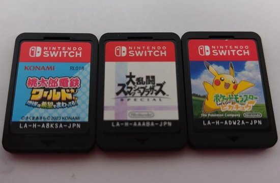 [ used ]SWITCH soft 5 pcs set [98] // Crayon Shin-chan charcoal. block. white,Switch Sports, peach iron world,smabla,Let*s Go! Pikachu 