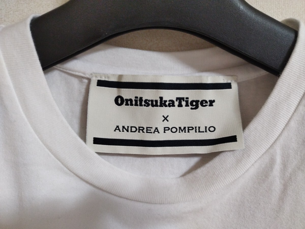 Onitsuka Tiger × ANDREA POMPILIO オニツカタイガー ×アンドレア・ポンピリオ Tシャツ サイズ S アシックス
