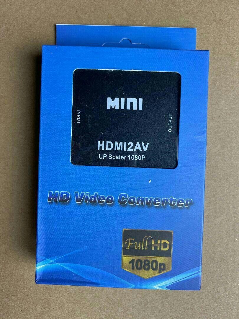 HDMI TO RCA AV変換コンバーター コンポジット USB給電 ブラック_画像7