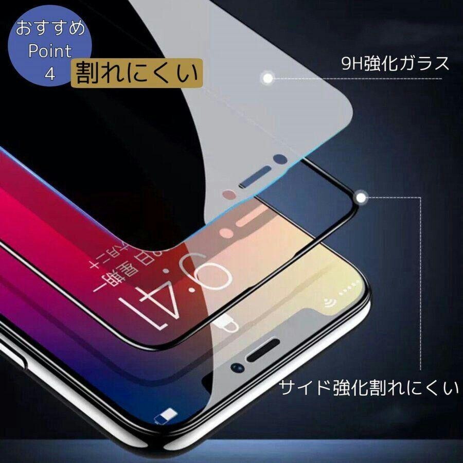 iPhone13 覗き見防止 全面保護 強化ガラスフィルム 硬度9H_画像5