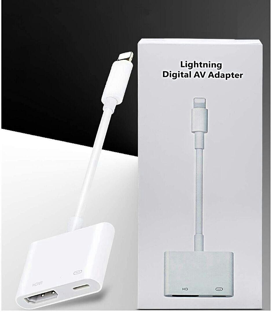 iphone HDMI変換アダプタ★Lightning　iOS15対応　youtube等対応_画像1