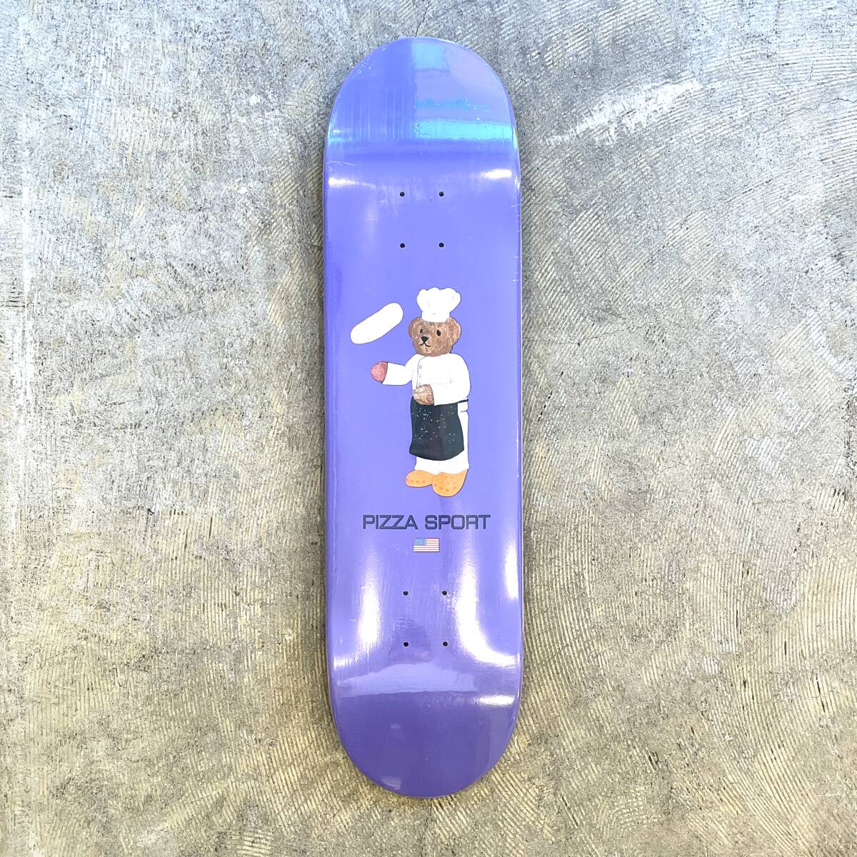 新品送料無料 PIZZA SKATEBOARDS CHEF BEAR DECK 8.125 inc ピザ スケートボード スケボー シェフベアー デッキ 板 紫 パープル