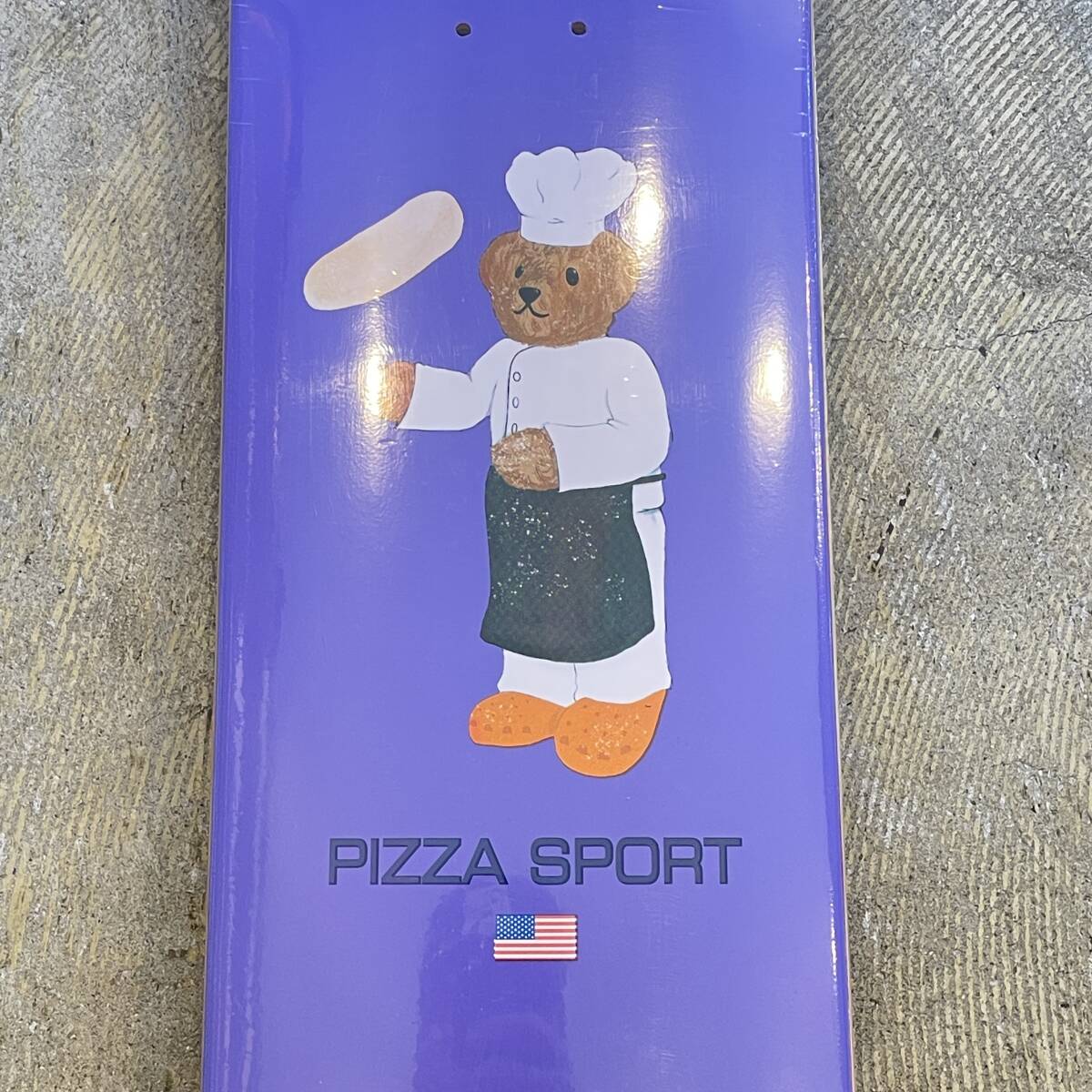 新品送料無料 PIZZA SKATEBOARDS CHEF BEAR DECK 8.125 inc ピザ スケートボード スケボー シェフベアー デッキ 板 紫 パープル