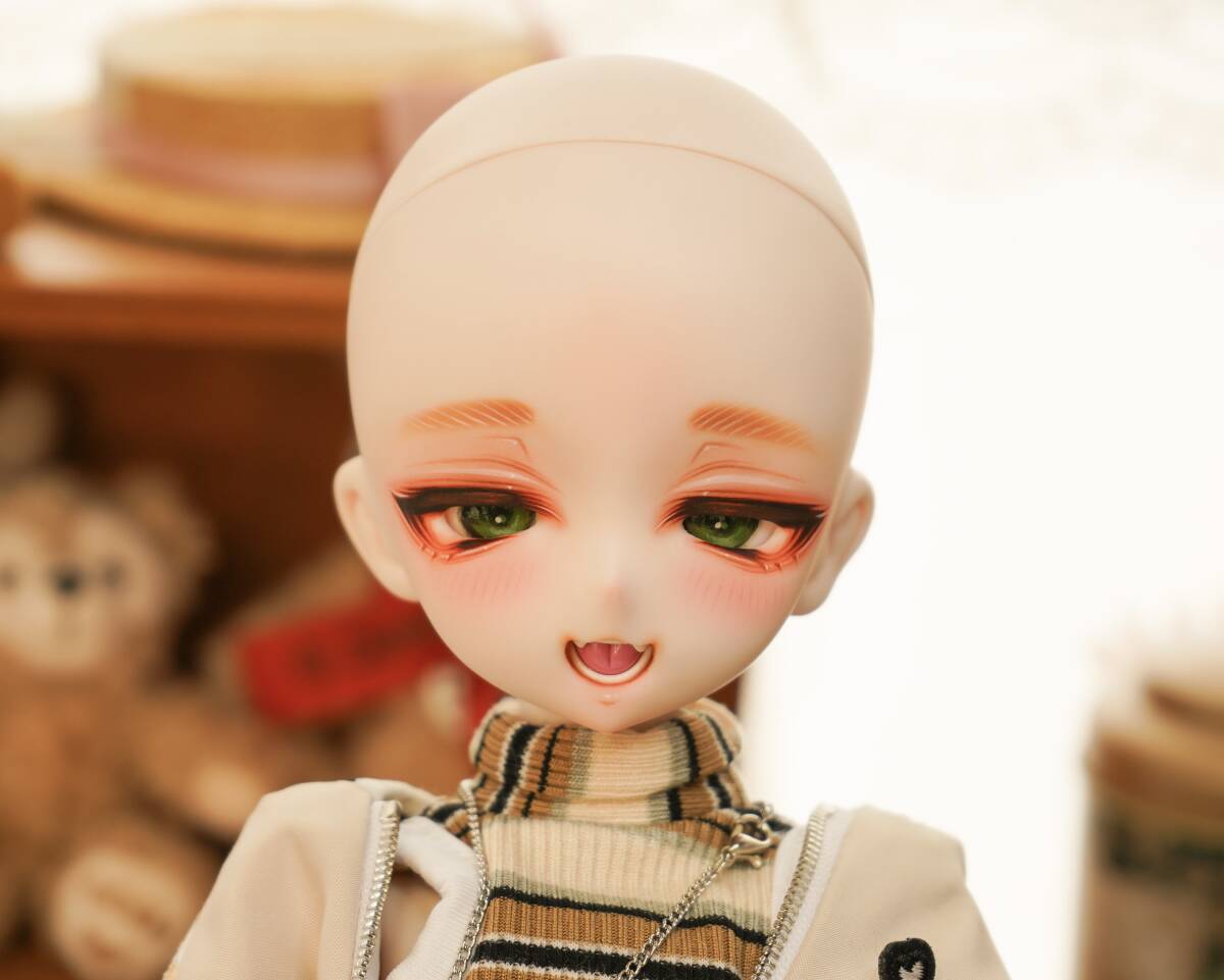 *labiore*DDH-10 semi белый custom head + парик + рука .. I +. детали sofvi пик с дефектом 