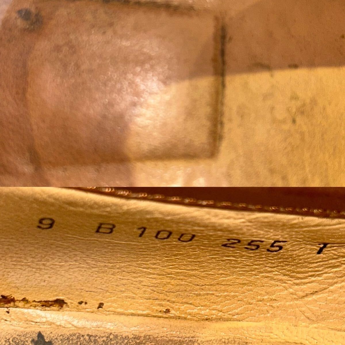 [ Vintage Италия производства ]GUCCI Old Gucci замша шланг bit Loafer Brown US 9B 26cm передний и задний (до и после) 