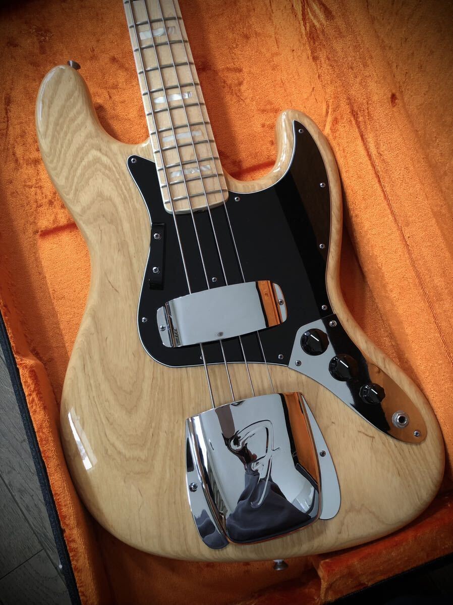 FENDER AM VIN 74 JB NAT/M フェンダー アメリカンビンテージ 1974仕様ジャズベース Fender JAZZ BASS コンディション良好中古の画像1