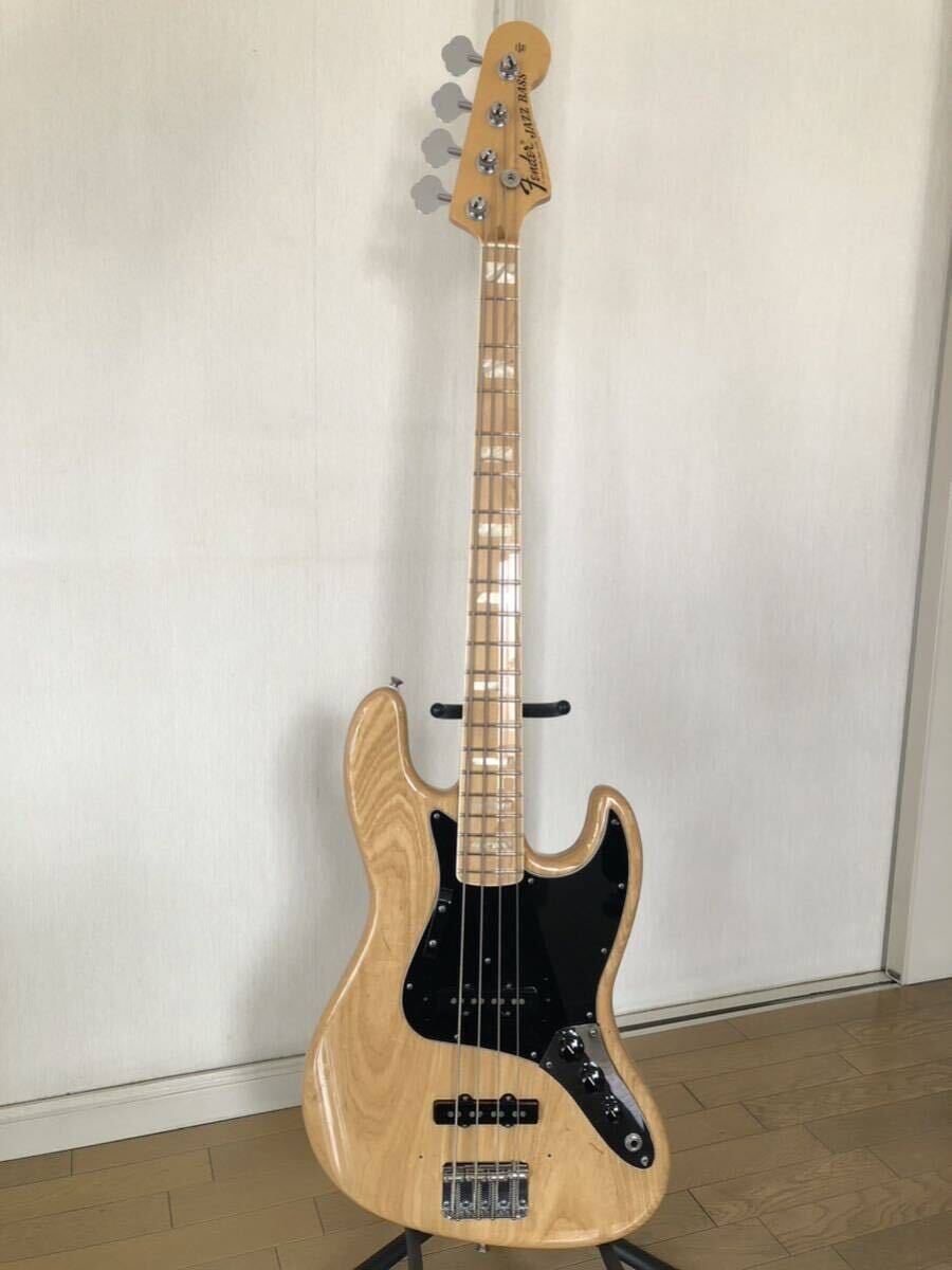 FENDER AM VIN 74 JB NAT/M フェンダー アメリカンビンテージ 1974仕様ジャズベース Fender JAZZ BASS コンディション良好中古の画像2