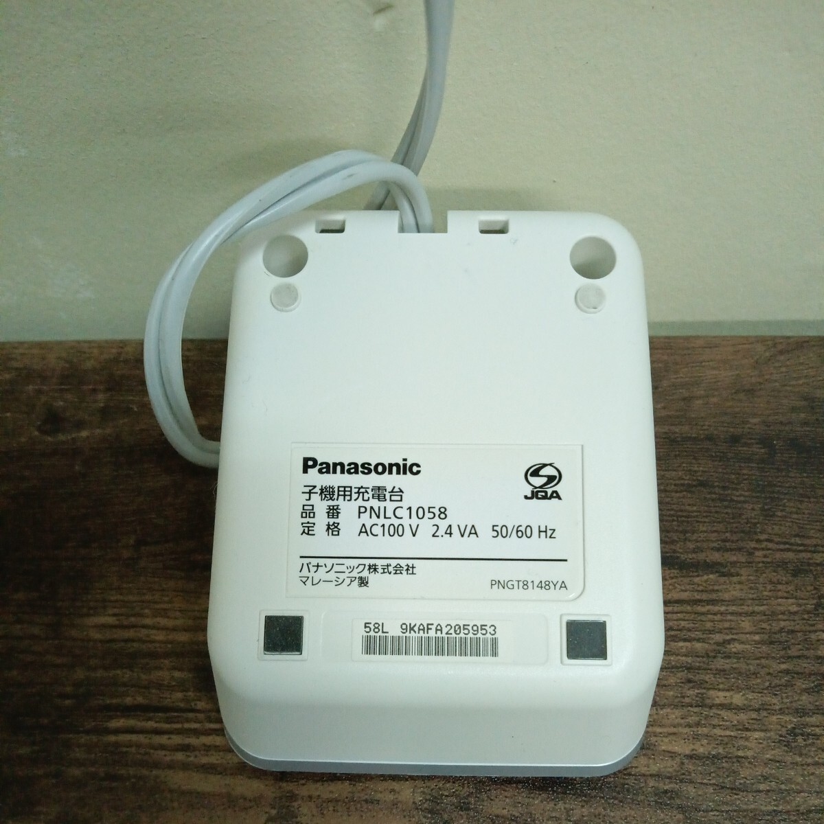 Panasonic　パナソニック　電話機　親機　VE-GD36-S　子機　KX-FKD558-S　シルバー　動作品_画像10