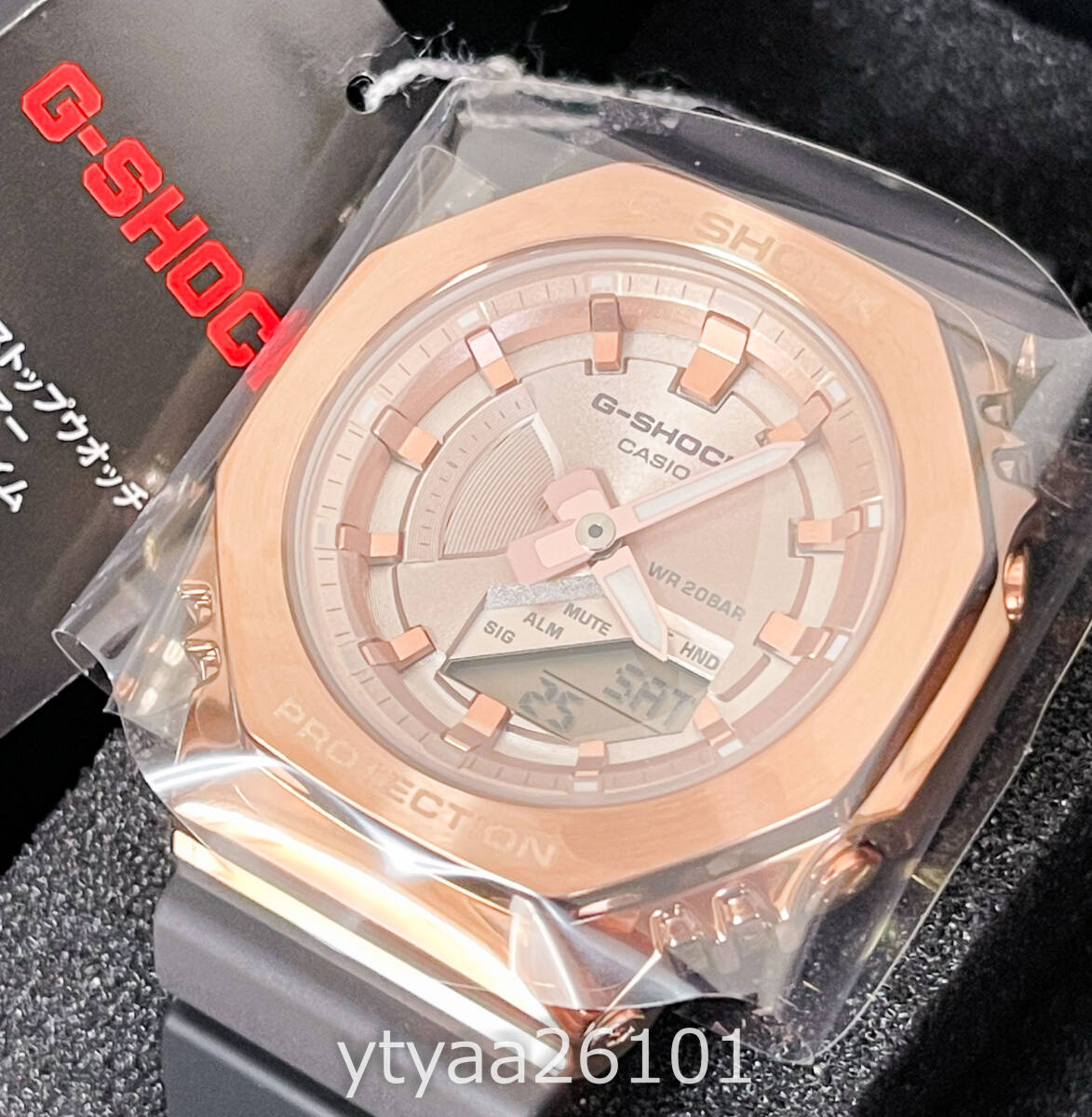 【腕時計 未使用 新品 1円～】G-SHOCK GM-S2100PG-1A4JF ピンクゴールド メタル ミッドサイズ メンズ レディース ジーショック クオーツの画像1