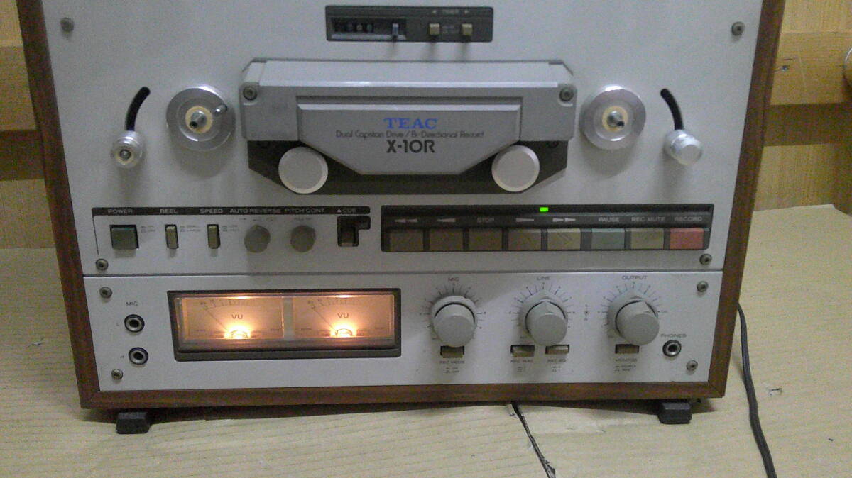 TEAC　ティアック　オープンリールデッキ　X-10R　オープンリール オーディオ機器　通電ＯＫ！　佐川140サイズ_画像4