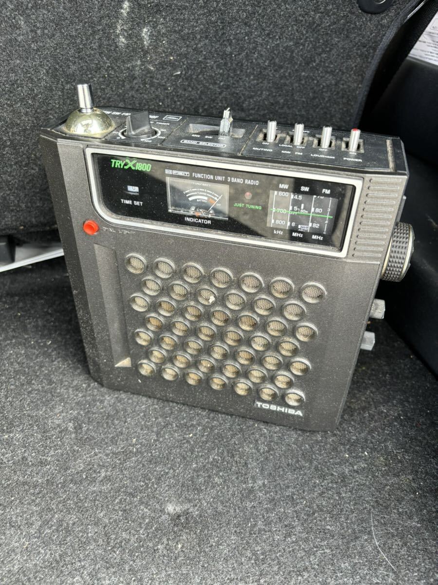 東芝 TOSHIBA RP-1800F トライエックス MW/FM/SW BCLラジオ オーディオ 動作未確認　Jランク_画像1