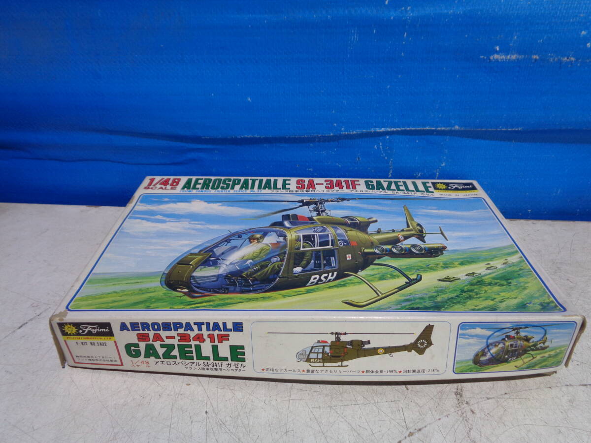  that time thing plastic model Fujimi helicopter ae Roth pasiaruSA-341Fgazeru1/48 France land army .. machine 5A32-500 not yet collection ..