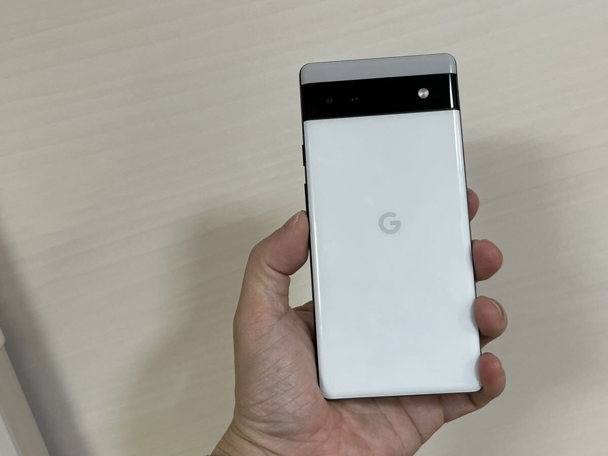 良品 Google Pixel 6a SIMフリー 128GB Chalk _画像6