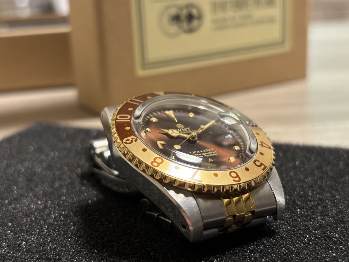 WMT WATCH SANFORD サンフォード　中古美品　検索用　フジツボ　GMTマスター ジュビリー　ドーム風防　プラスチック風防_画像4