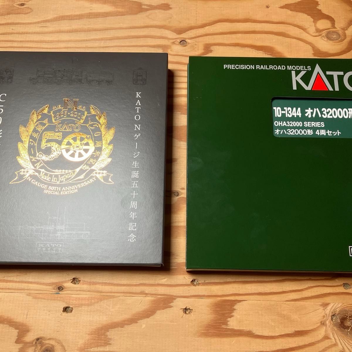 2027 C50 <KATO Nゲージ50周年記念製品> + 10-1344 オハ32000形 4両セット