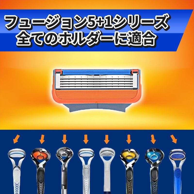 20個 ジレットフュージョン互換品 5枚刃 替え刃 髭剃り カミソリ 替刃 互換品 Gillette Fusion 剃刀 