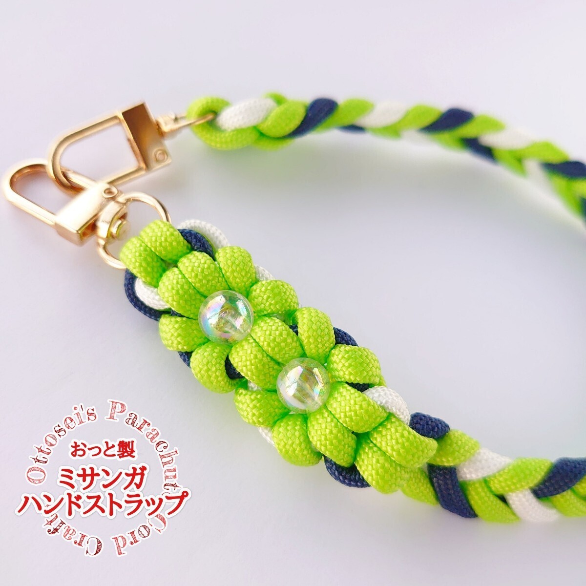 No.379【ハンドメイド パラコード ハンドストラップ スマホストラップ 携帯ストラップ パラコードストラップ◆_画像2