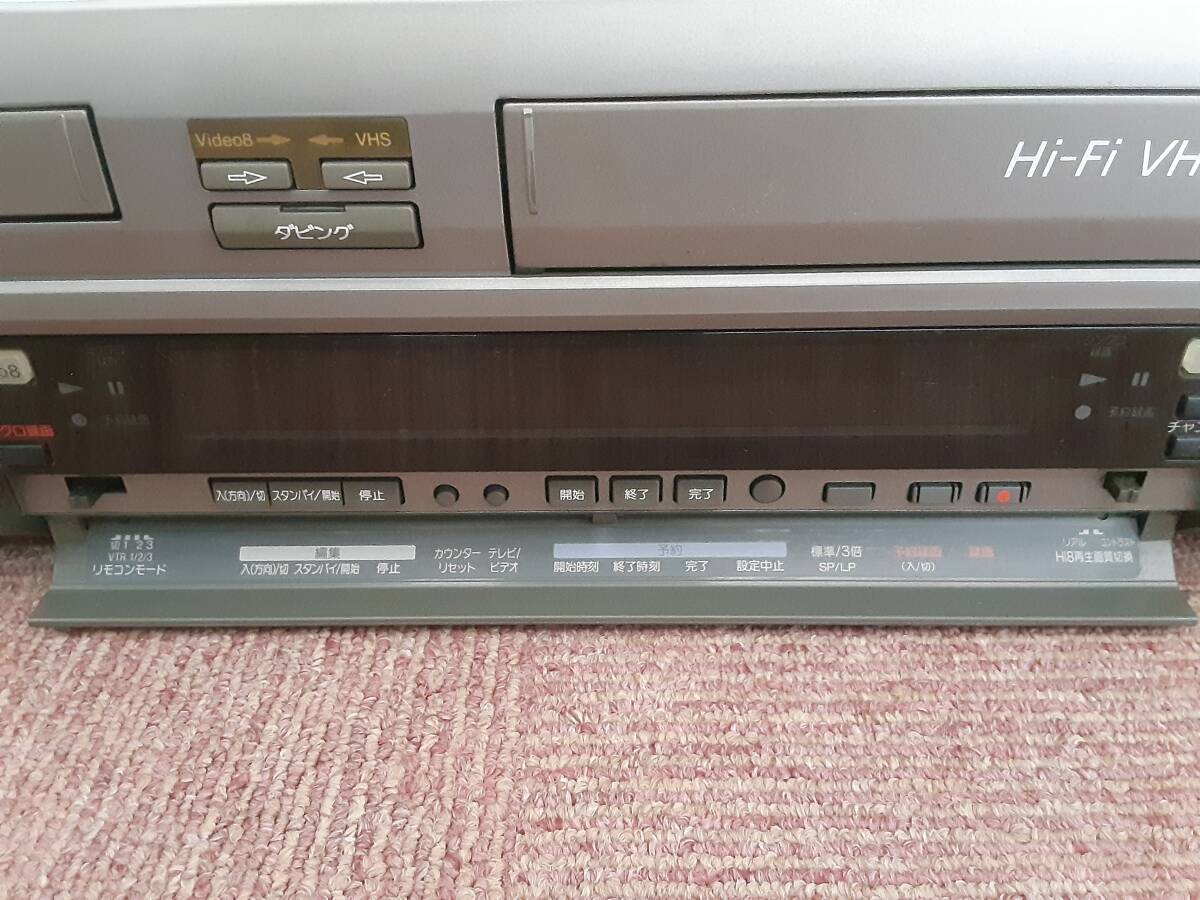 SONY　Hi8 / VHS　Wデッキ　通電・赤外線確認済み_画像5