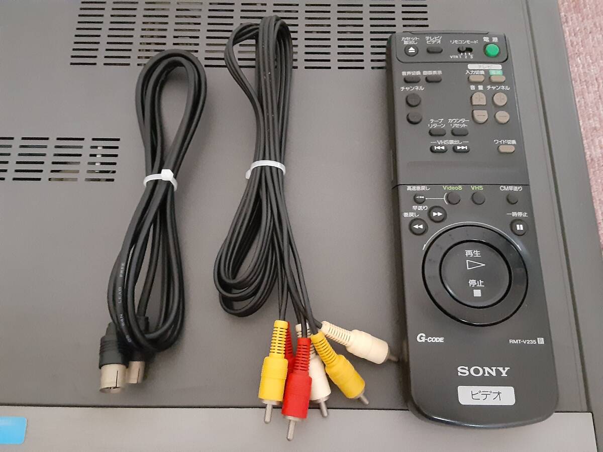 SONY　Hi8 / VHS　Wデッキ　通電・赤外線確認済み_画像2