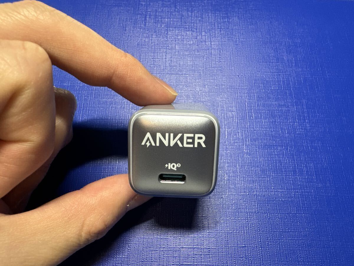 Anker Nano Charger 20W USB-C fast charger PSE PowerIQ 3.0 Gen2 grayish blue 