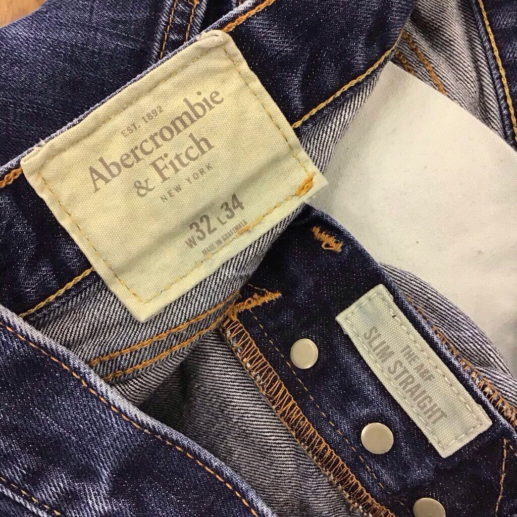 【FE189】Abercrombie&Fitch W32 L34 ジーンズ ジーパン デニムパンツ メンズブランド古着 アバクロンビー&フィッチ 送料無料_画像7