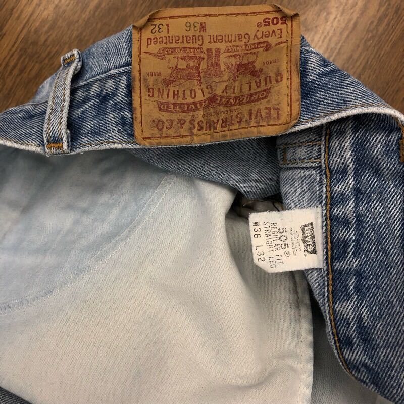 【FE110】USA製 Levi's 505 W36 L32 ジーンズ ジーパン デニムパンツ メンズブランド古着 リーバイス505 米国製 送料無料