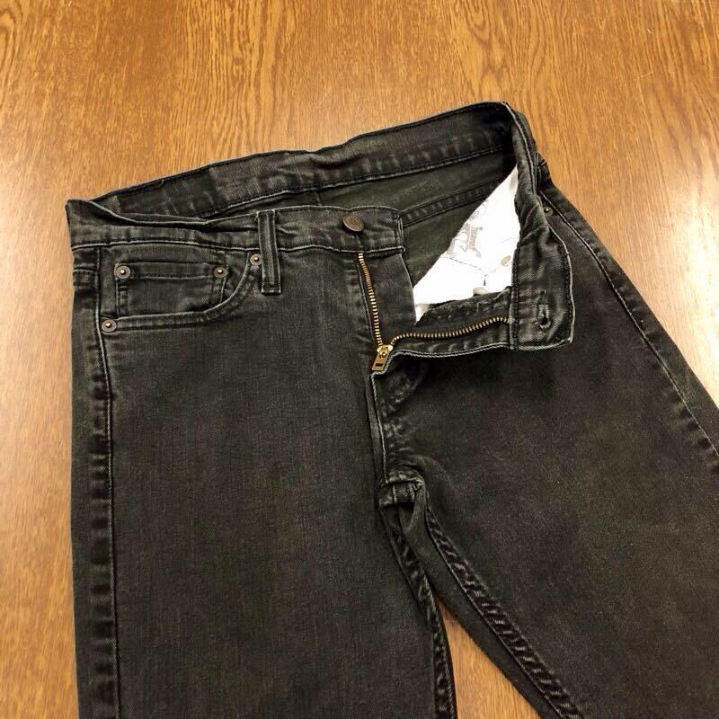 【FE119】Levi's 511 W29 L32 カラーパンツ ブラック 黒色 ストレッチ生地 メンズブランド古着 リーバイス511 送料無料_画像4