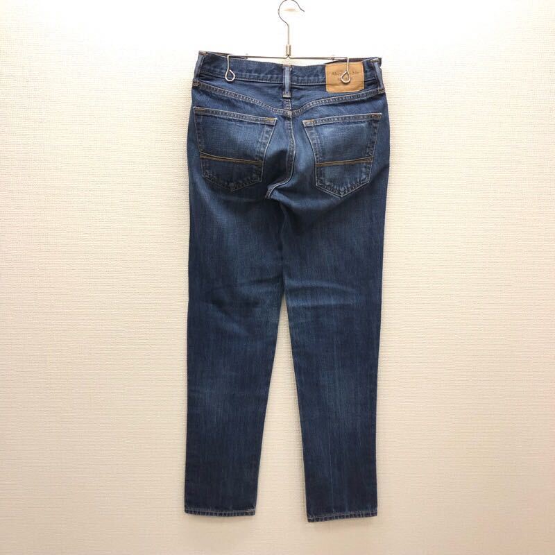 【FE148】Abercrombie&Fitch W28 L30 色落ち加工 ジーンズ ジーパン デニムパンツ メンズブランド古着 アバクロンビー＆フィッチ 送料無料_画像3