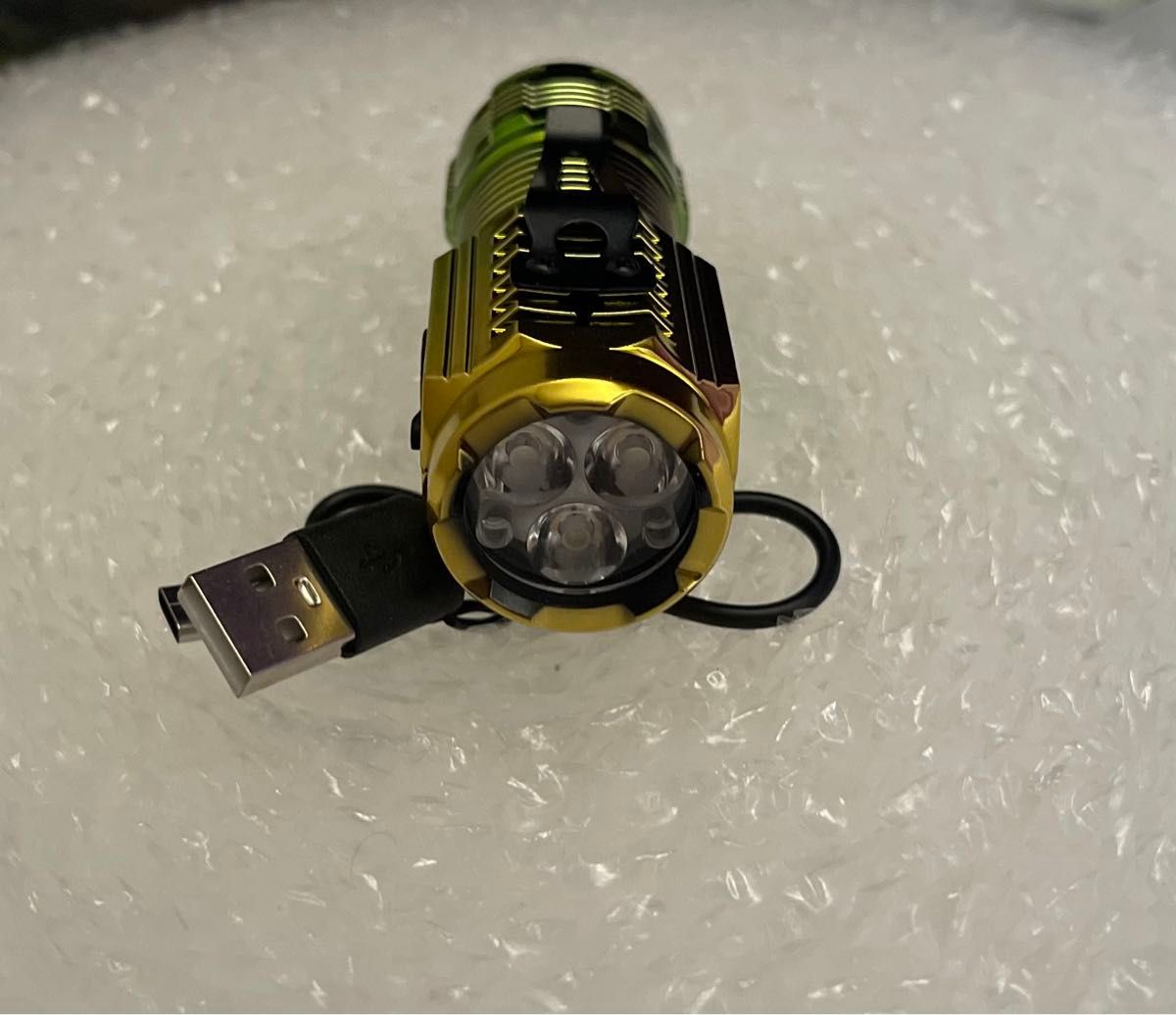 2個セット USB充電式 小型 LEDライト 防水 マグネット付き 軽い41g  高輝度 ハンディライト 懐中電灯 