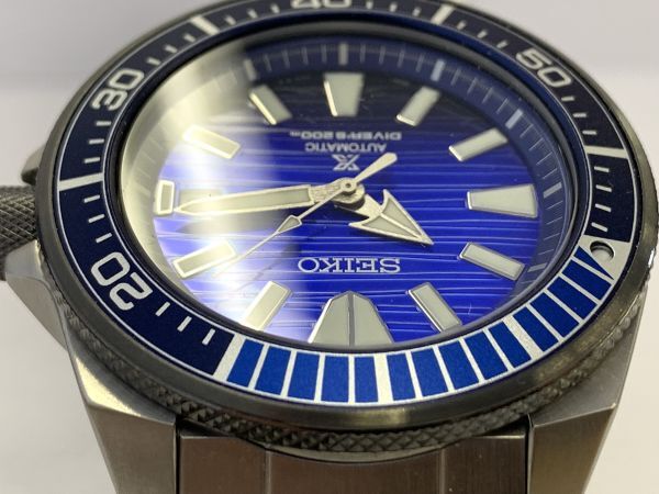 Y423-W6-1505 beautiful goods SEIKO Seiko PROSPEX Prospex diver 200m 4R35-01X0 Date blue face men's self-winding watch operation box attaching ⑥