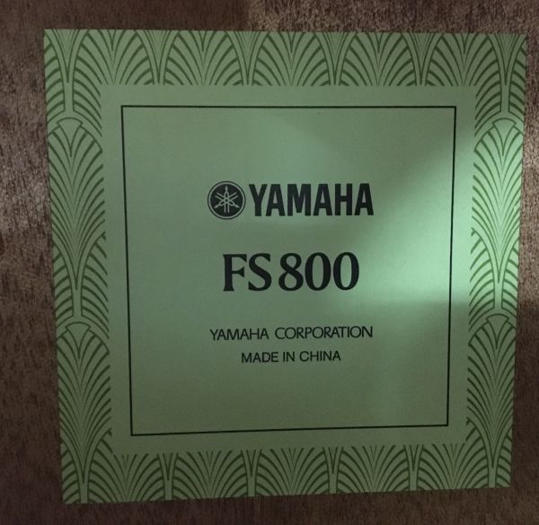 Y005-0000 YAMAHA ヤマハ アコースティック FS800 ギター 弦楽器 楽器 レトロ_画像7