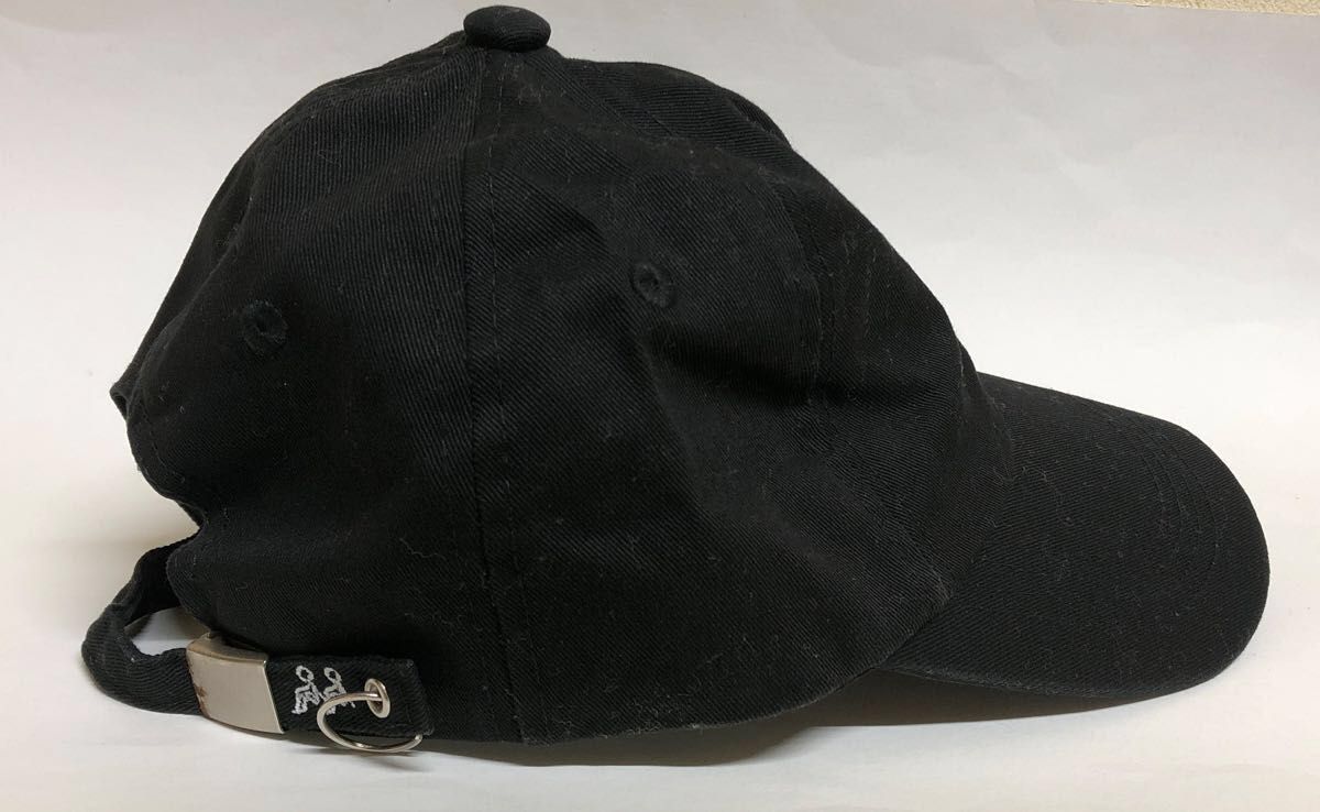 メッセージ刺繍入キャップ 帽子 ブラック 黒 キャップ cap メッセージ刺繍入キャップ 帽子 ブラック 黒 キャップ cap