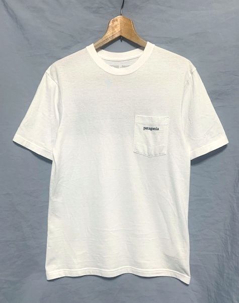 ☆ patagonia パタゴニア　P-6 Logo Pocket Responsibili Tee ロゴプリント ポケットTシャツ ホワイト XS_画像3