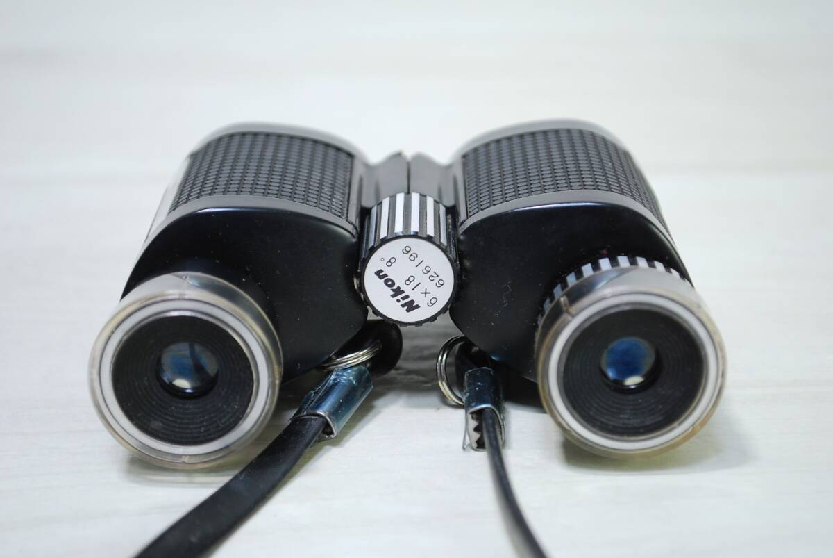 Nikon ニコン 双眼鏡 6×18 　8°　ソフトケース付き　現状品／検索用 当時物 レトロ 【05062】_画像4