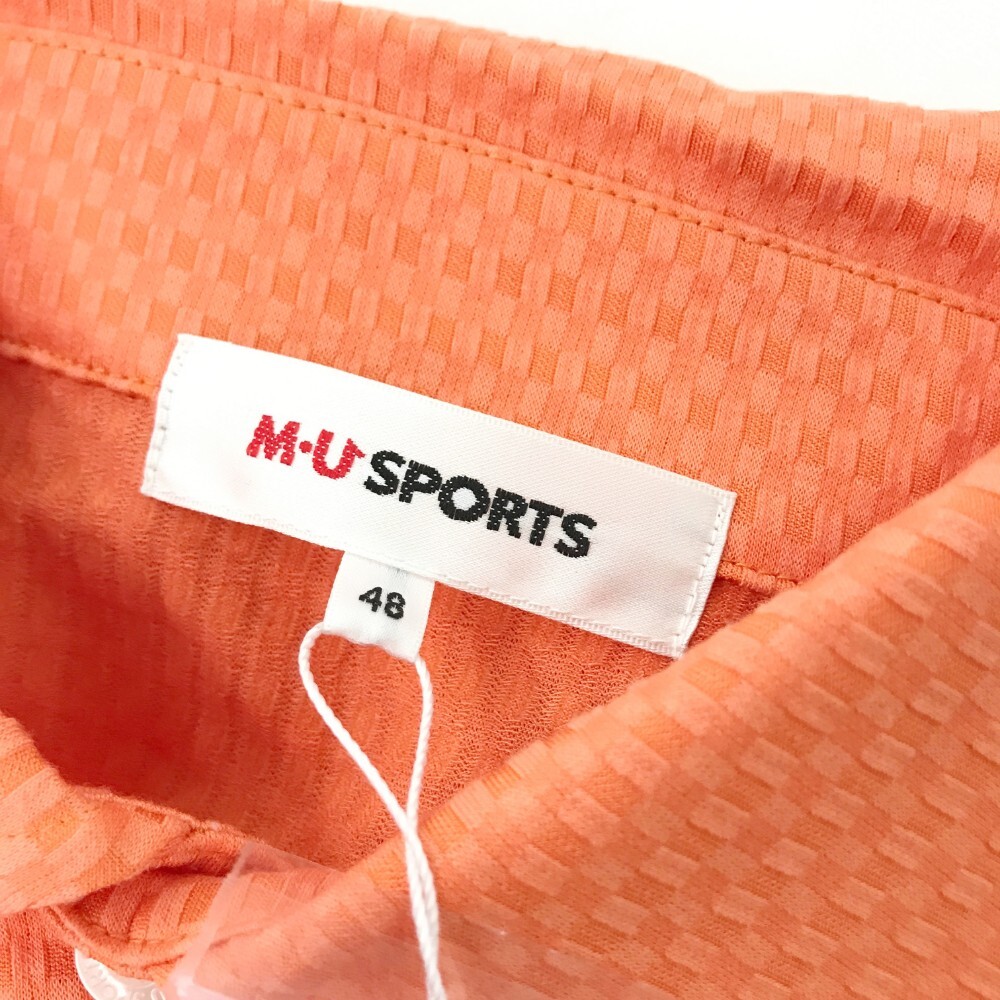 [ новый товар ]MU SPORTS M You спорт sia футбол рубашка-поло с коротким рукавом вышивка orange серия 48 [240001789703] Golf одежда мужской 