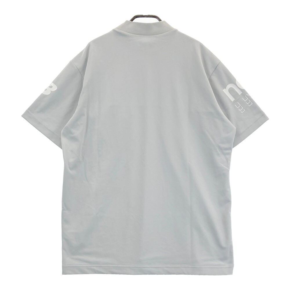 NEW BALANCE ニューバランス 2023年モデル ハイネック 半袖Tシャツ グレー系 7 [240101183006] ゴルフウェア メンズ_画像2