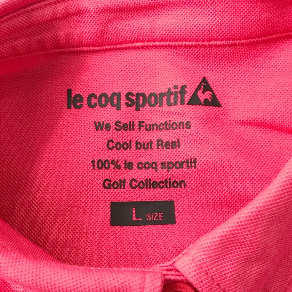 【1円】LE COQ GOLF ルコックゴルフ 長袖シャツ 刺繍 ピンク系 L [240001968312] レディースの画像5