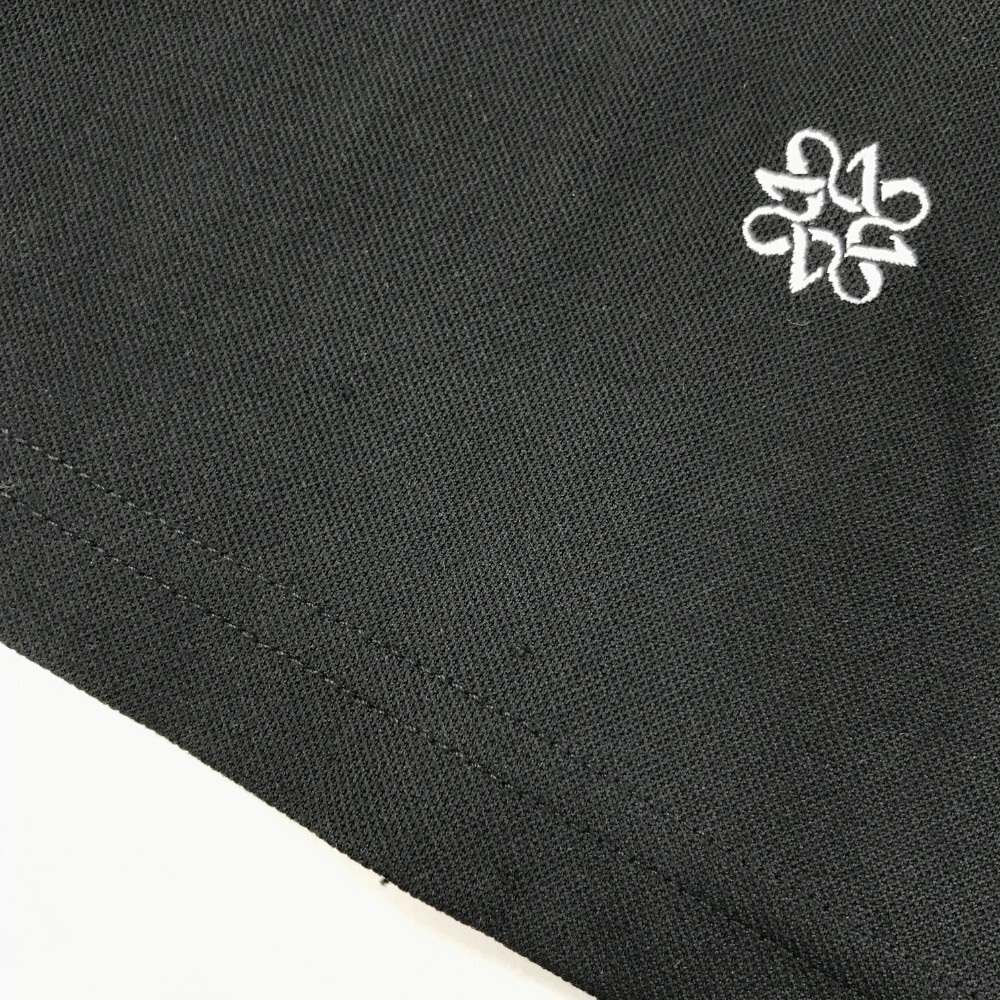 【1円】ST ANDREWS セントアンドリュース 半袖ポロシャツ 刺繍総柄 ブラック系 M [240001917832] メンズの画像8