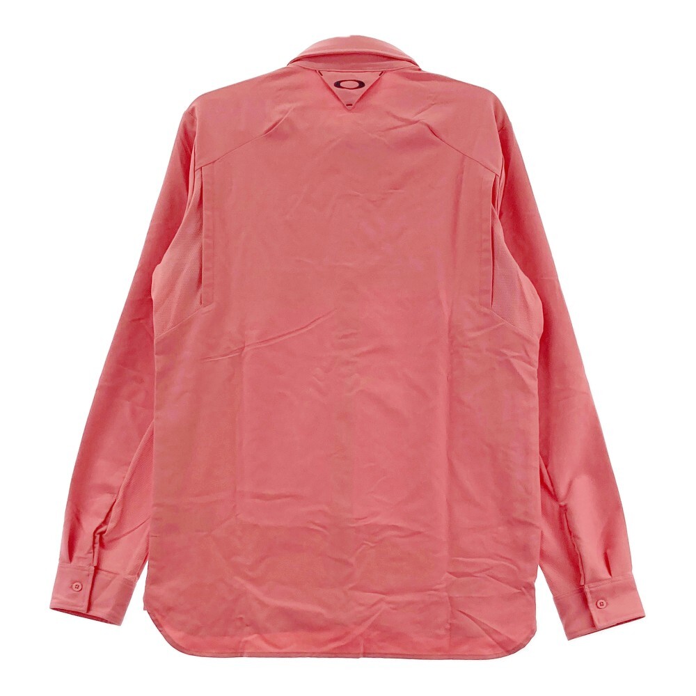[1 иен ][ новый товар ]OAKLEY Oacley FOA401678 рубашка с длинным рукавом Skull розовый серия L [240101117542] мужской 