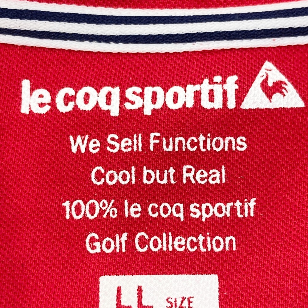 【1円】LECOQ GOLF ルコックゴルフ 半袖ポロシャツ レッド系 LL [240101146306] レディースの画像3