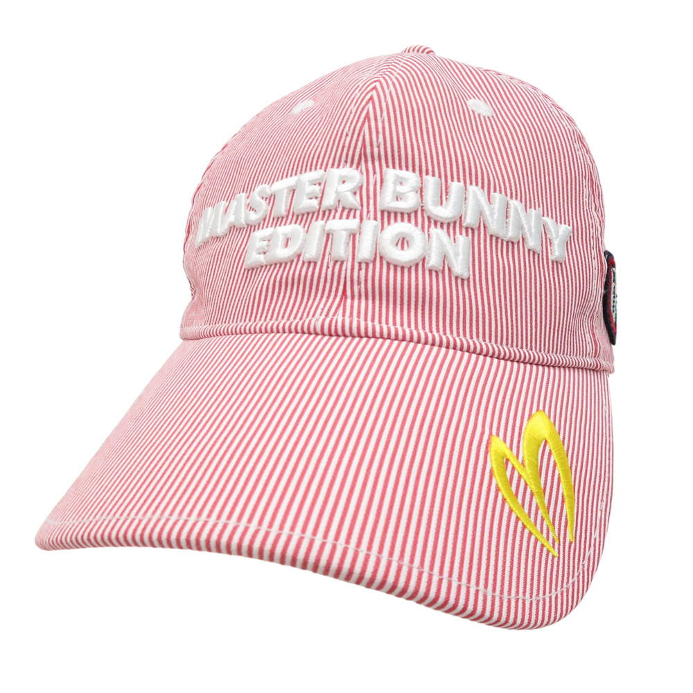 MASTER BUNNY EDITION マスターバニーエディション キャップ ストライプ柄 レッド系 FR [240101188368] ゴルフウェア_画像1