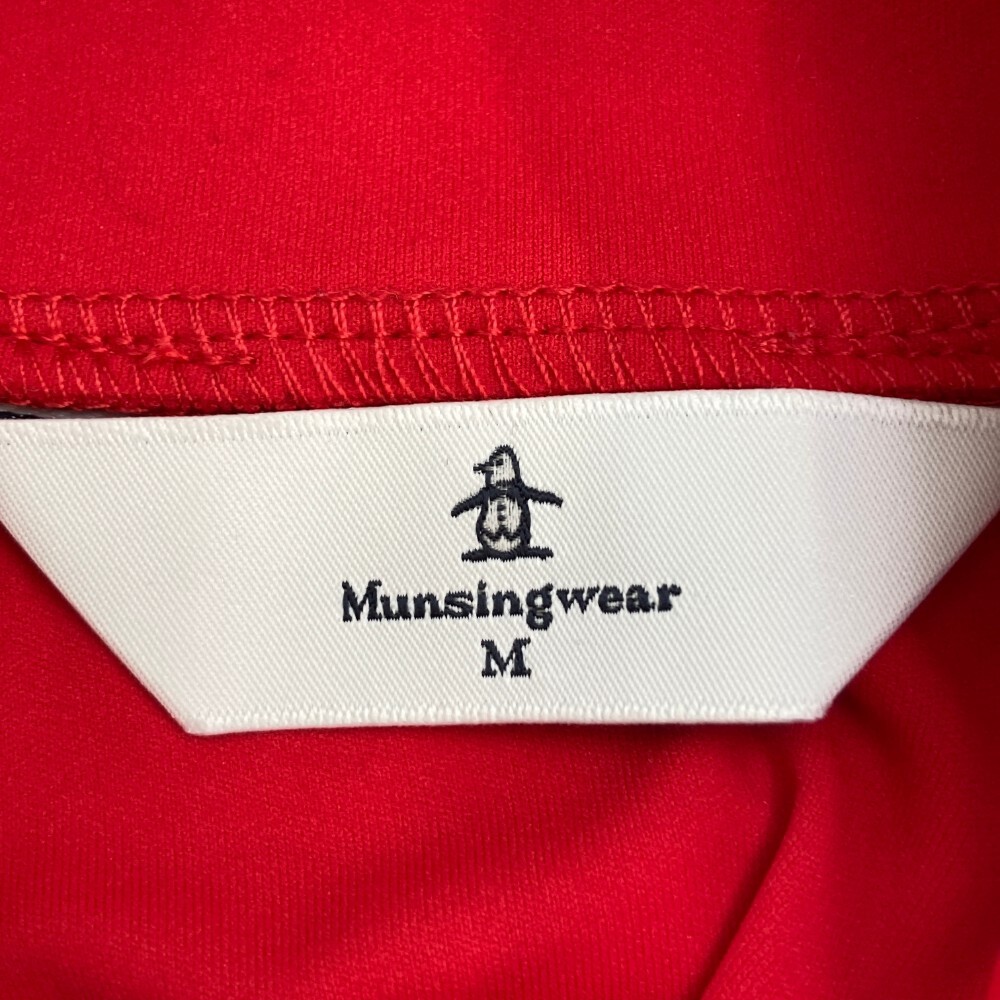 MUNSING WEAR マンシングウェア ハイネック 半袖 Tシャツ レッド系 M [240101185763] ゴルフウェア レディース_画像3