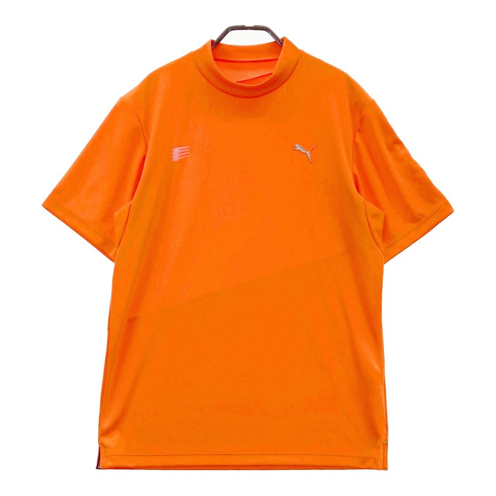 PUMA GOLF プーマゴルフ ハイネック 半袖Tシャツ オレンジ系 XL [240101187844] ゴルフウェア メンズ_画像1