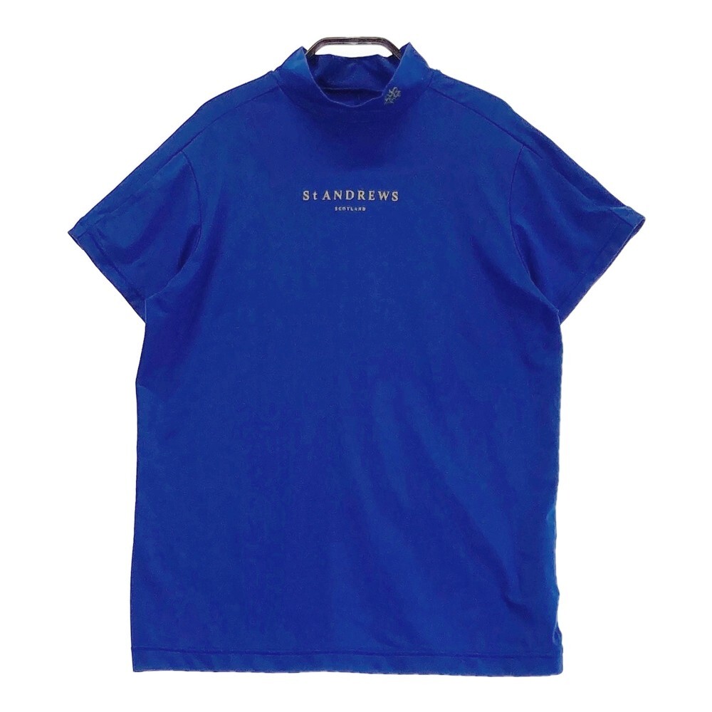 ST ANDREWS セントアンドリュース 2022年モデル ハイネック 半袖Tシャツ ブルー系 L [240101189349] ゴルフウェア レディース_画像1