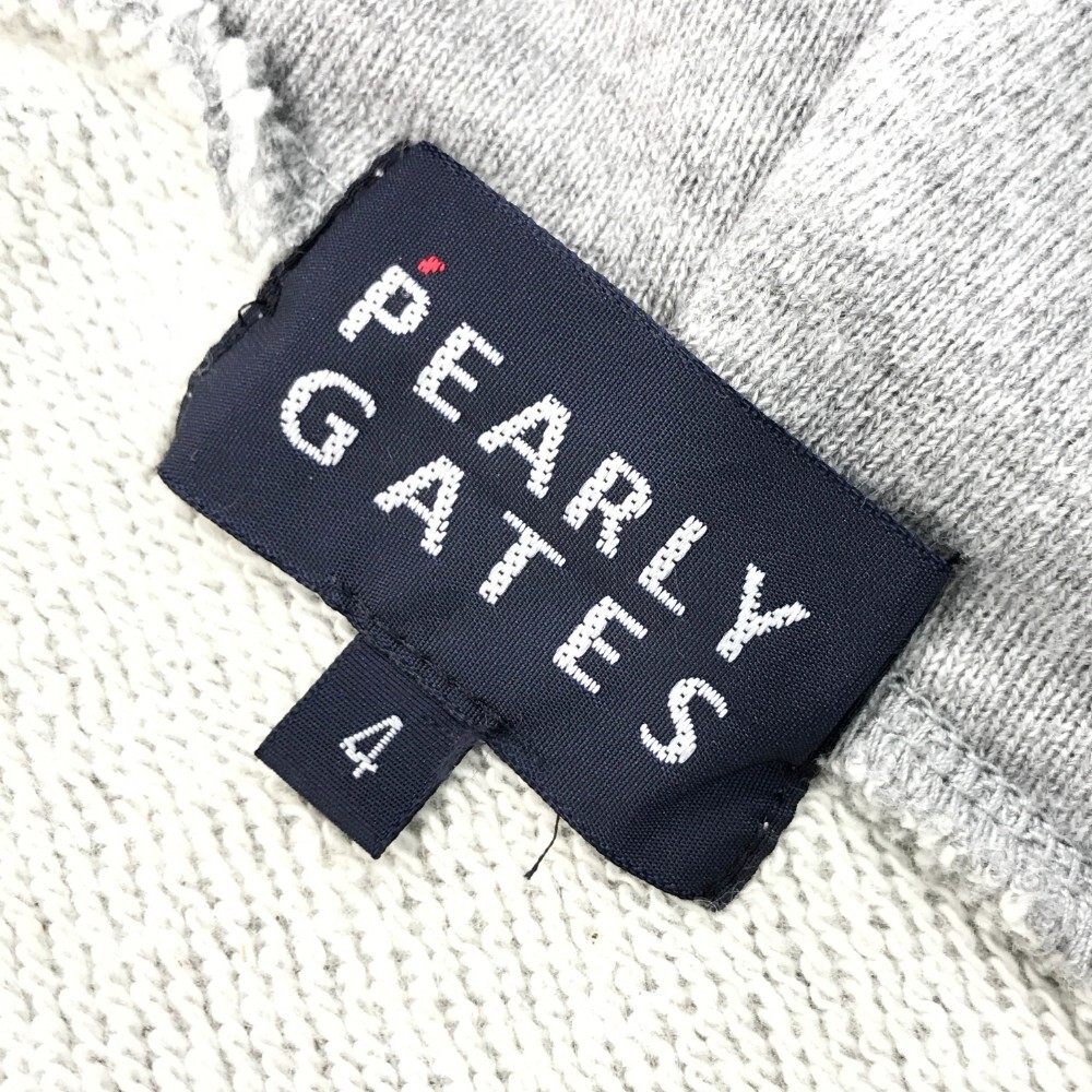 PEARLY GATES パーリーゲイツ スウェット ジップパーカー グレー系 4 [240101162707] ゴルフウェア メンズ_画像5