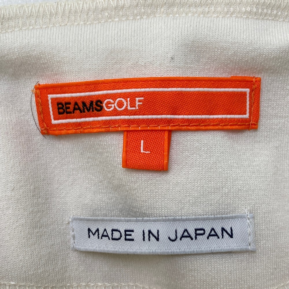 BEAMS GOLF ビームスゴルフ 半袖スウェットパーカー ホワイト系 L [240101188482] ゴルフウェア メンズ_画像3