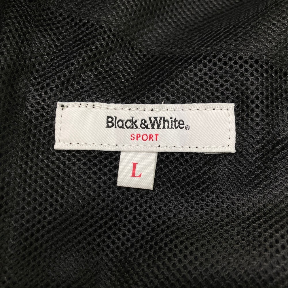 BLACK&WHITE ブラックアンドホワイト プリーツ切替 ストレッチスカート ブラック系 L [240101189378] ゴルフウェア レディース_画像4
