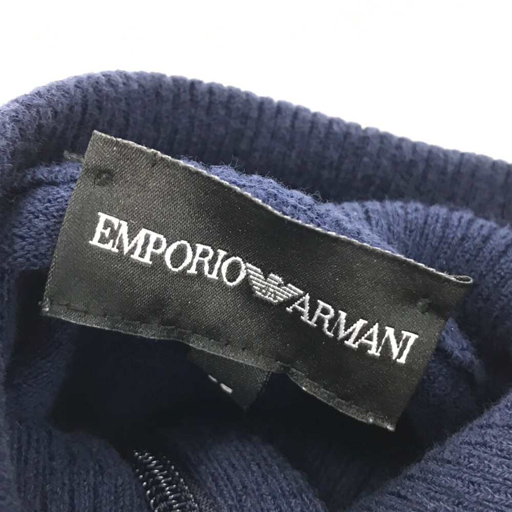 EMPORIO ARMANI エンポリオ アルマーニ ニットジャケット ネイビー系 48 [240101188323] メンズ_画像4